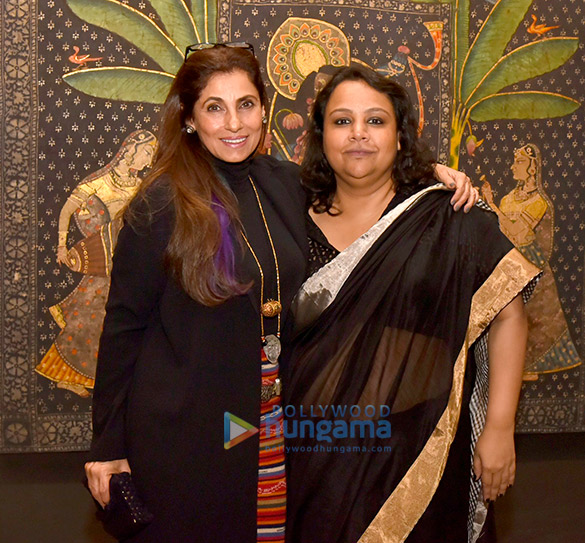 dimple kapadia graces at pichvai exhibition curated by pooja singhal 1