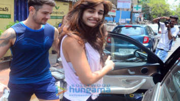 Disha Patani spotted outside Farmers’ Cafe in Bandra
