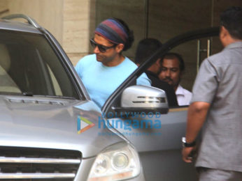 Farhan Akhtar snapped at a dubbing studio