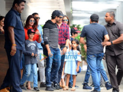 Hrithik Roshan and Akshay Kumar with their families spotted together after lunch in Bandra