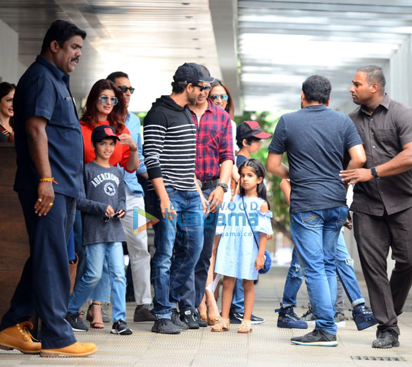 Hrithik Roshan and Akshay Kumar with their families spotted together after lunch in Bandra