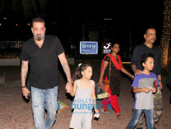 Sanjay Dutt snapped with family spotted at Yauatcha, BKC