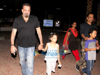 Sanjay Dutt snapped with family spotted at Yauatcha, BKC