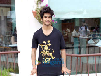 Ishaan Khatter and Malavika Mohanan snapped at media interactions at Sun N Sand hotel in Juhu