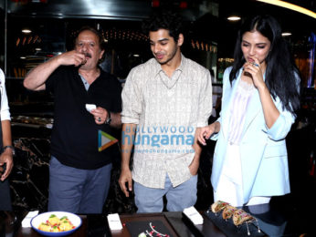 Ishaan Khatter, Malavika Mohanan and Majid Majidi promote their film Beyond The Clouds at INOX Atria Mall
