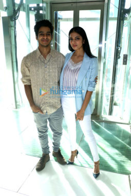 Ishaan Khatter, Malavika Mohanan and Majid Majidi promote their film Beyond The Clouds at INOX Atria Mall