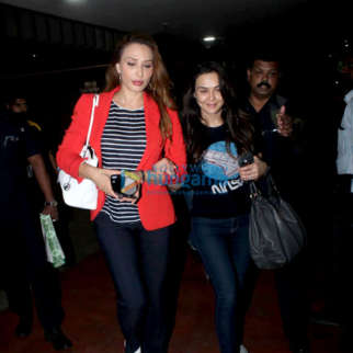 Iulia Vantur and Preity Zinta snapped at the airport