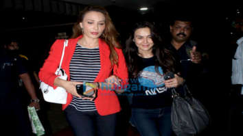 Iulia Vantur and Preity Zinta snapped at the airport