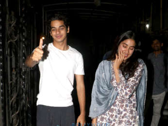 Janhvi Kapoor, Ishaan Khatter, Boney Kapoor and Shashank Khaitan spotted after Dhadak wrap up