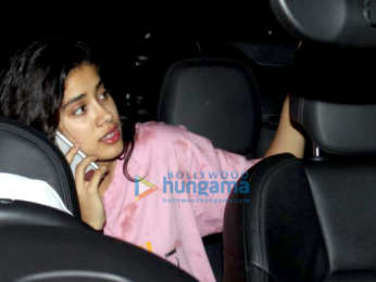 Janhvi Kapoor and Boney Kapoor spotted at Arjun Kapoor's House