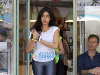 Janhvi Kapoor spotted at The Kitchen Garden in Bandra