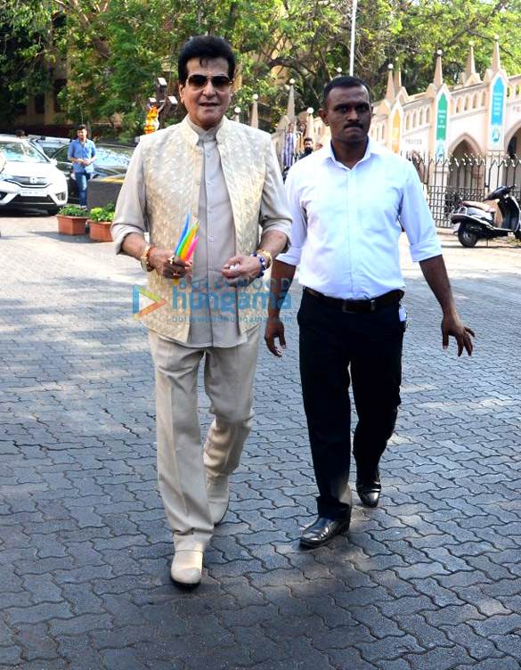 jeetendra spotted at mount mary church in bandra 2