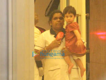 Karan Johar spotted with his kids Yash Johar and Roohi Johar in Bandra