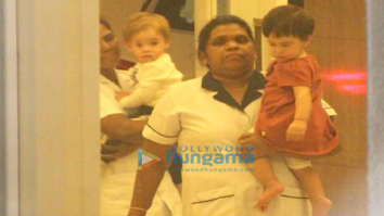 Karan Johar spotted with his kids Yash Johar and Roohi Johar in Bandra