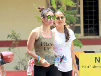 Kareena Kapoor Khan, Kunal Khemu and Amrita Arora spotted at the gym in Bandra