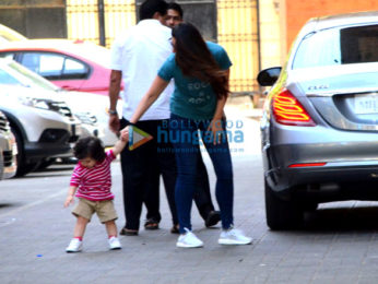 Kareena Kapoor Khan, Soha Ali Khan, Taimur Ali Khan and Inaaya Naumi spotted in a park In Bandra