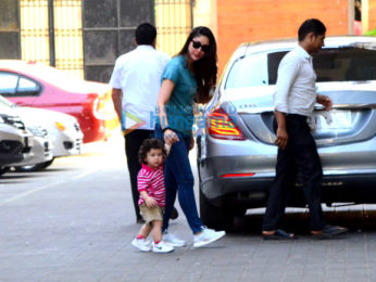 Kareena Kapoor Khan, Soha Ali Khan, Taimur Ali Khan and Inaaya Naumi spotted in a park In Bandra