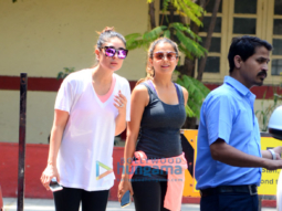 Kareena Kapoor Khan and Amrita Arora snapped at the gym in Bandra
