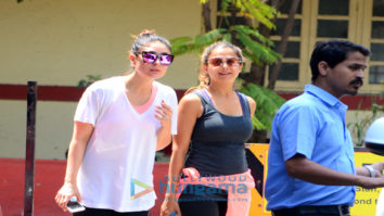 Kareena Kapoor Khan and Amrita Arora snapped at the gym in Bandra