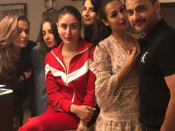 Inside access: Kareena Kapoor Khan looks as happy as the Easter bunny with Malaika Arora, Amrita Arora and Karan Johar