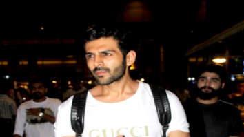 Kartik Aaryan and Saiyami Kher snapped at the airport