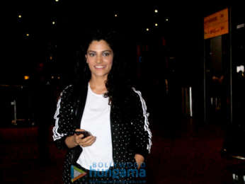 Kartik Aaryan and Saiyami Kher snapped at the airport