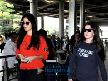 Katrina Kaif and sister Isabel Kaif snapped at the airport returning from London