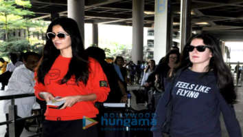 Katrina Kaif and sister Isabel Kaif snapped at the airport returning from London