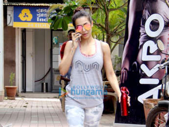 Malaika Arora and Shahid Kapoor spotted at the gym in Bandra