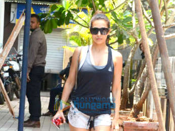 Malaika Arora spotted at the gym in Bandra