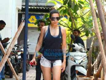 Malaika Arora spotted at the gym in Bandra