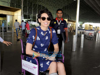 Mandana Karimi snapped at the airport
