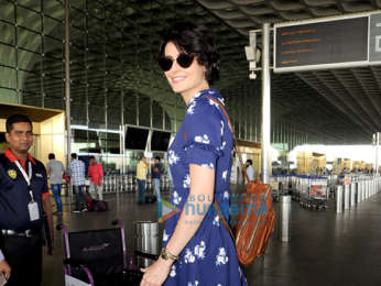 Mandana Karimi snapped at the airport