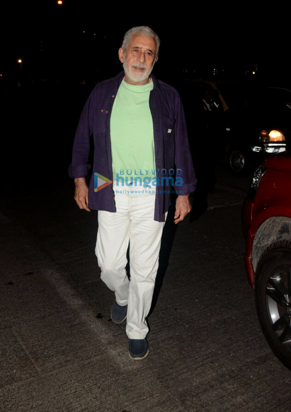 Naseeruddin Shah snapped with wife at BKC Naseeruddin Shah snapped with wife at BKC