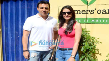 Navneet Kaur and Mark Robinson spotted at Farmers’ Cafe in Bandra