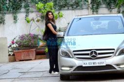 Nidhhi Agerwal spotted at gym in Bandra