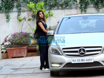 Nidhhi Agerwal spotted at gym in Bandra