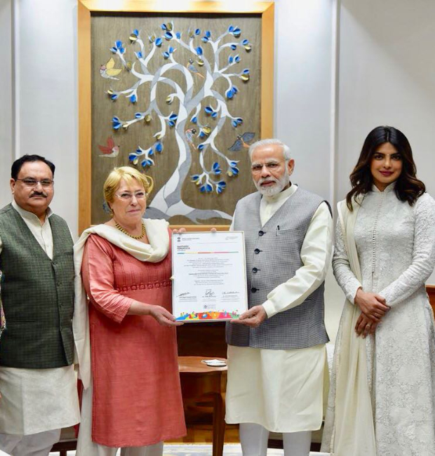 Priyanka Chopra meets PM Modi in Delhi