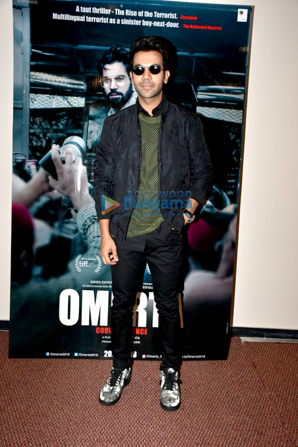 Rajkummar Rao snapped promoting his film Omerta