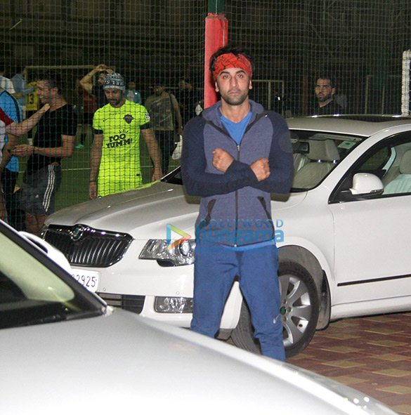 Ranbir Kapoor, Abhishek Bachchan, Ishaan Khatter and others snpped during a soccer match