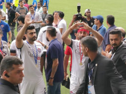 Ranbir Kapoor, Abhishek Bachchan and Arjun Kapoor play charity football; break into ‘Kala Chashma’ dance in Singapore