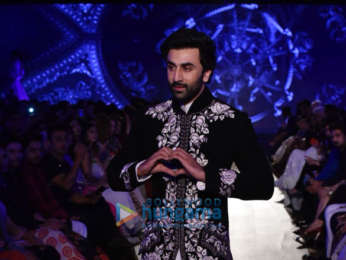 Ranbir Kapoor and Deepika Padukone walk the ramp for Mijwan