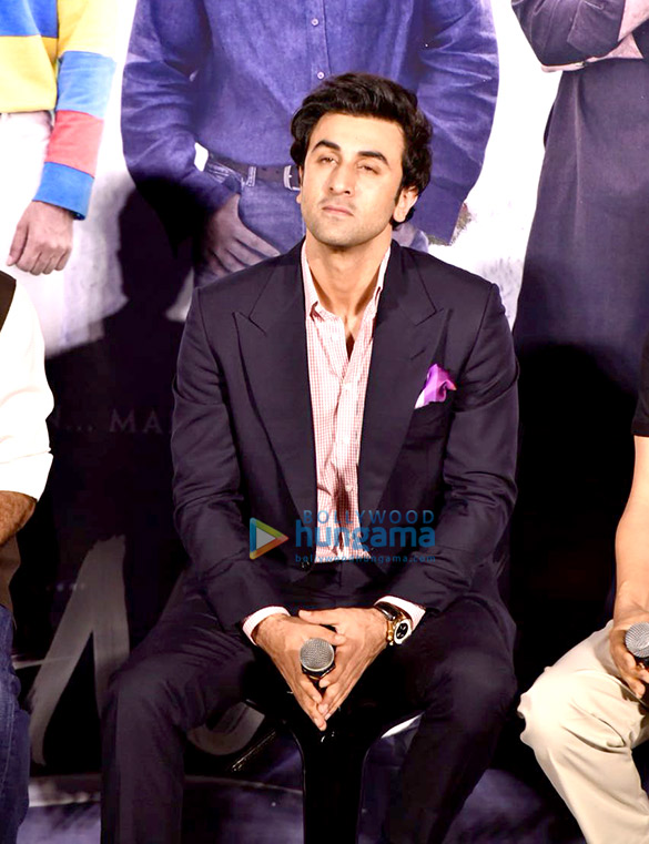 ranbir kapoor snapped arriving for the teaser launch of sanju 1 2