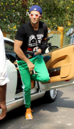 Ranveer Singh spotted at a salon