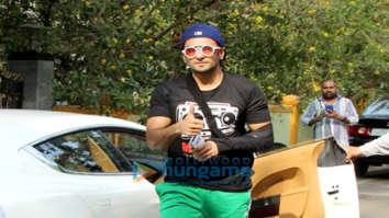 Ranveer Singh spotted at a salon