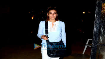 Raveena Tandon and family spotted at Otters Club in Bandra