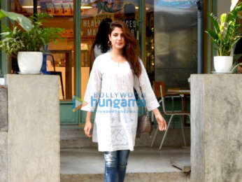 Rhea Chakraborty spotted at the Kitchen Garden in Bandra