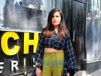 Richa Chadda and Rahul Bhatt promote their film Daas Dev in Bandra