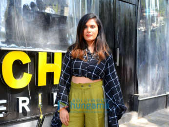 Richa Chadda and Rahul Bhatt promote their film Daas Dev in Bandra