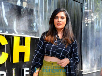 Richa Chadda and Rahul Bhatt promote their film Daas Dev in Bandra